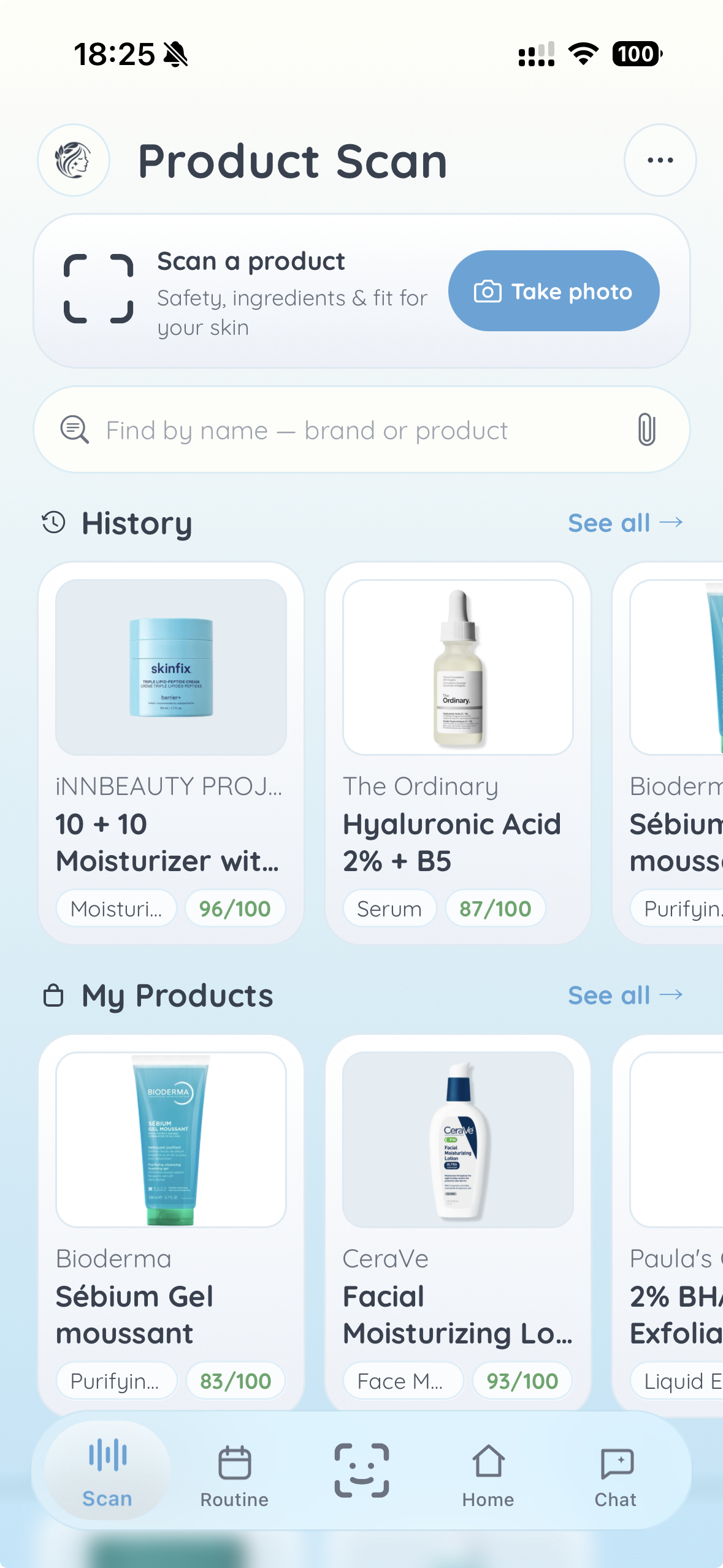 Product scan