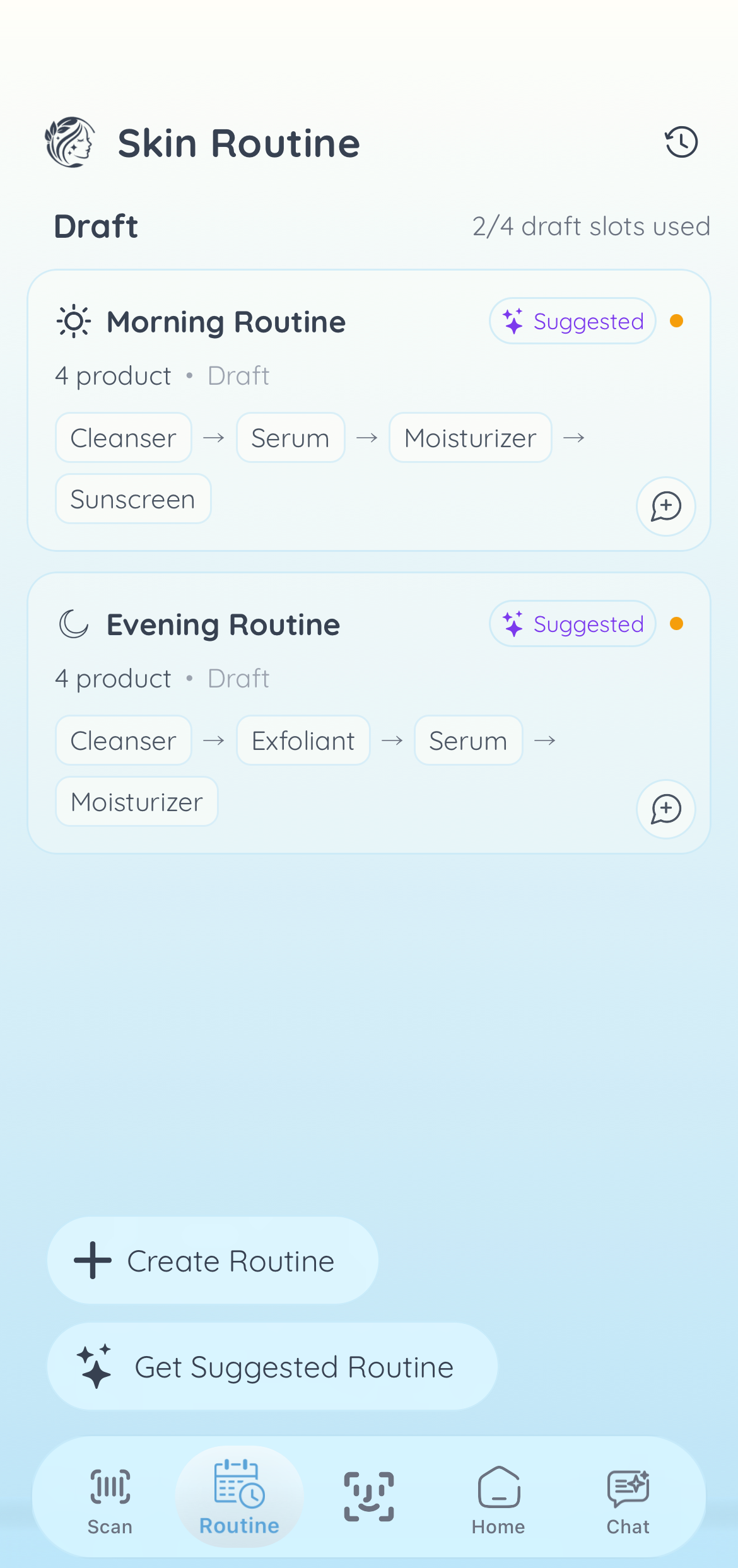 Aoria skincare routines
